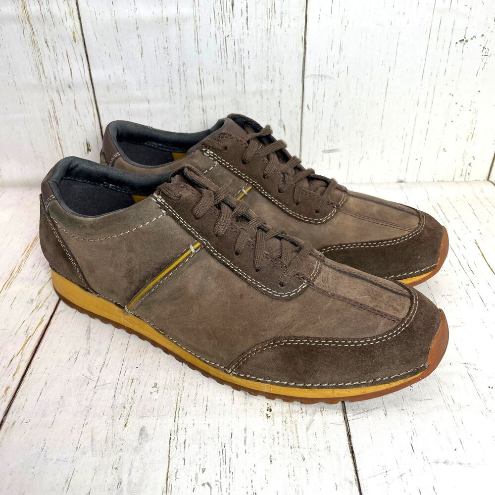 Clarks Nexie Flow Mens Size 10.5 Lace-up Shoes Brown Suede